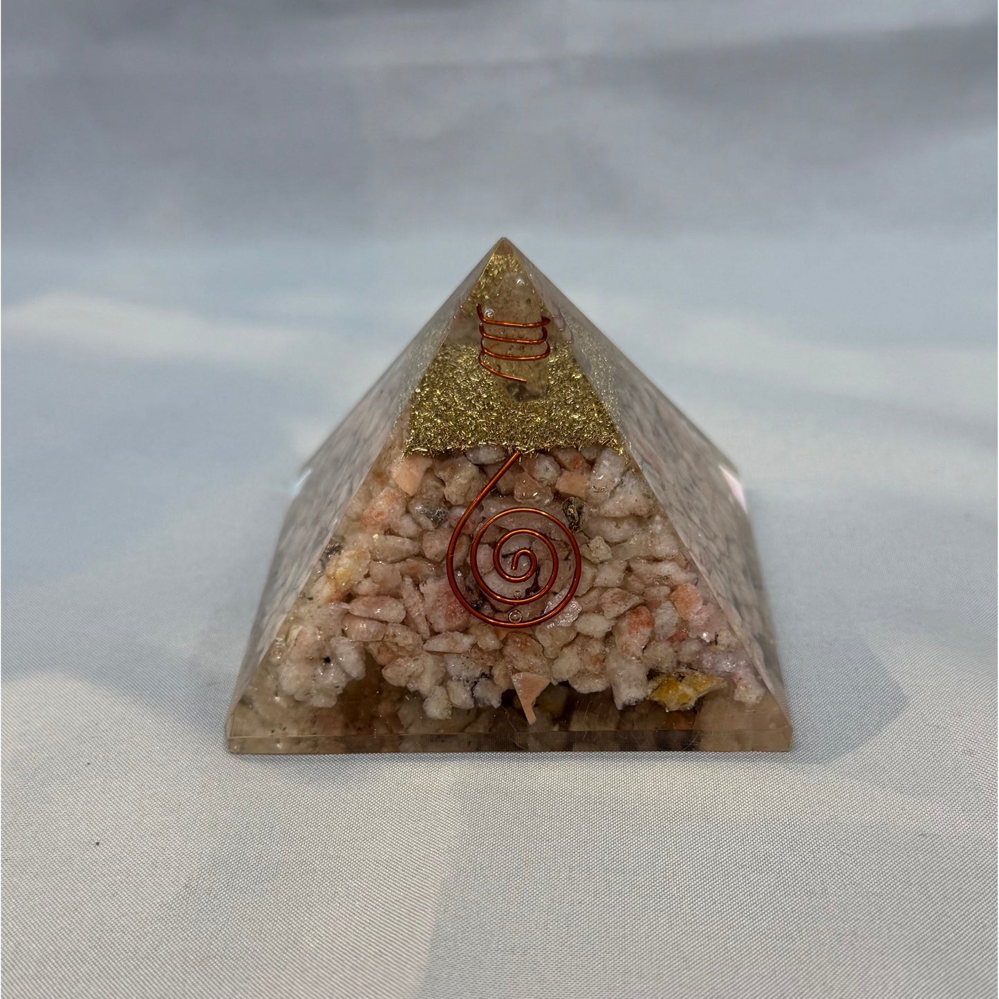 Orgone Energy Pyramids w/ Copper and Crystals