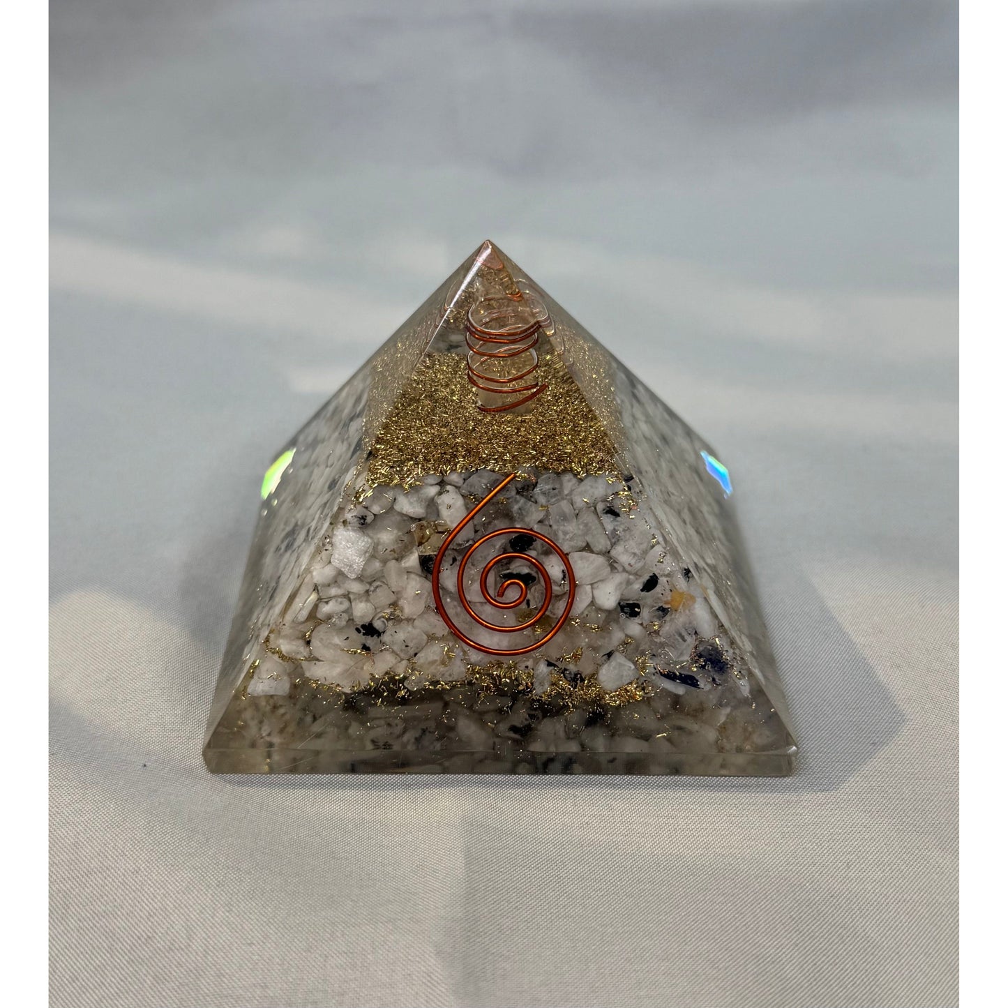 Orgone Energy Pyramids w/ Copper and Crystals