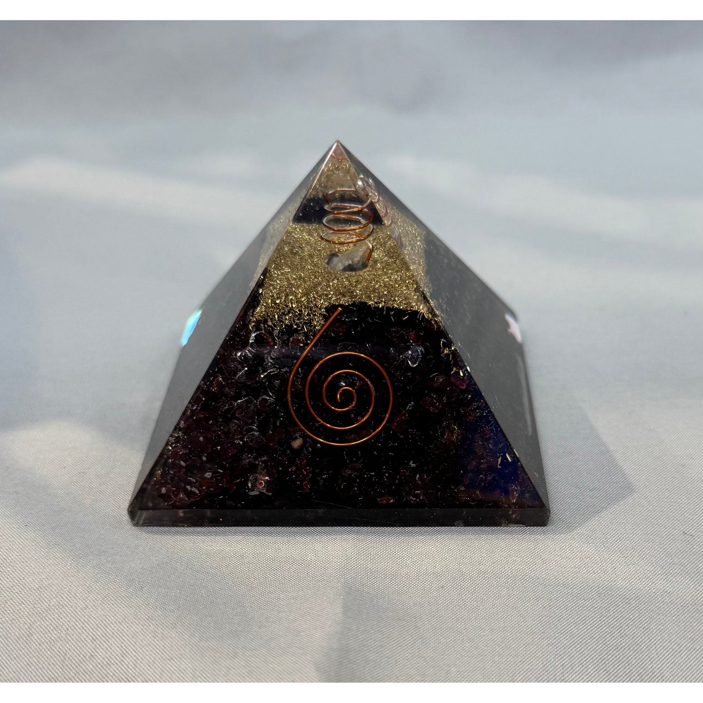 Orgone Energy Pyramids w/ Copper and Crystals