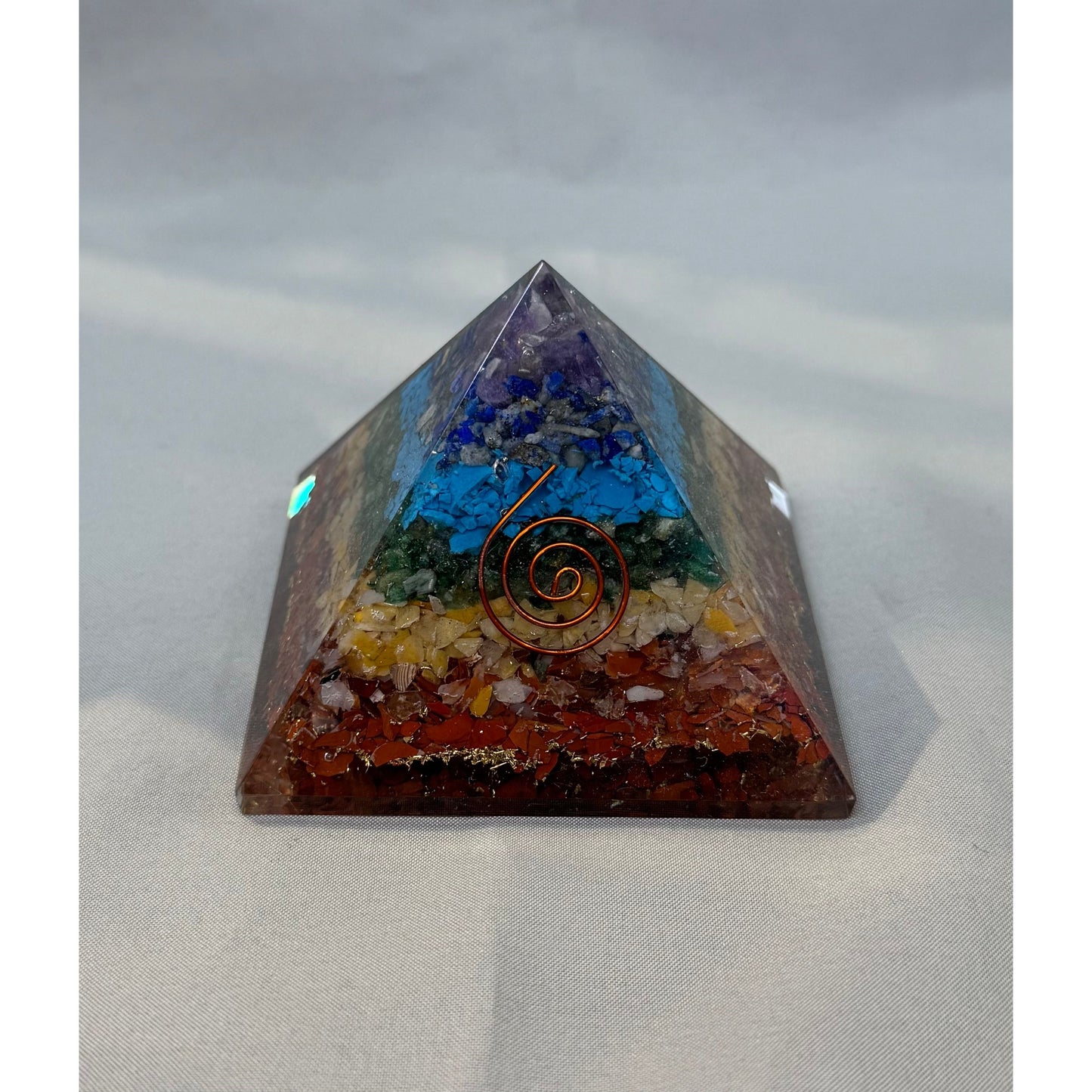 Orgone Energy Pyramids w/ Copper and Crystals