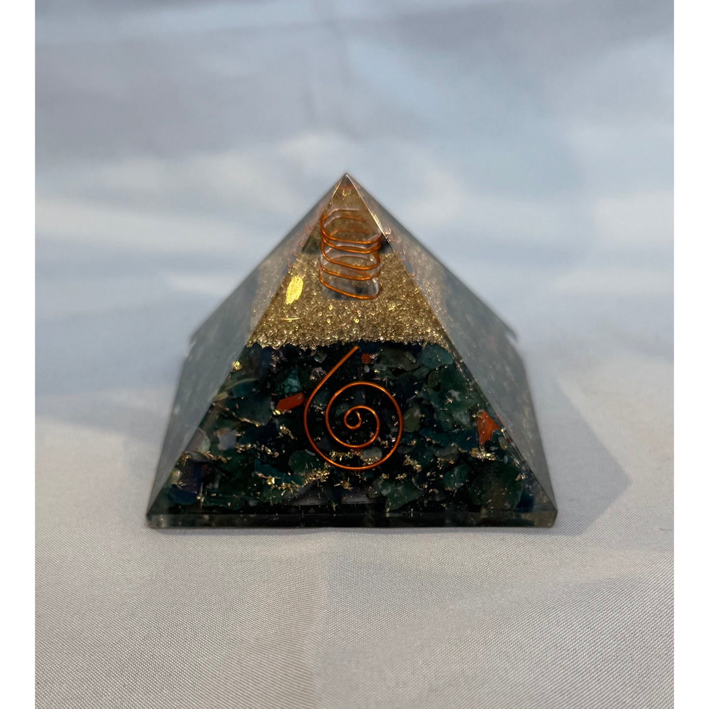 Orgone Energy Pyramids w/ Copper and Crystals