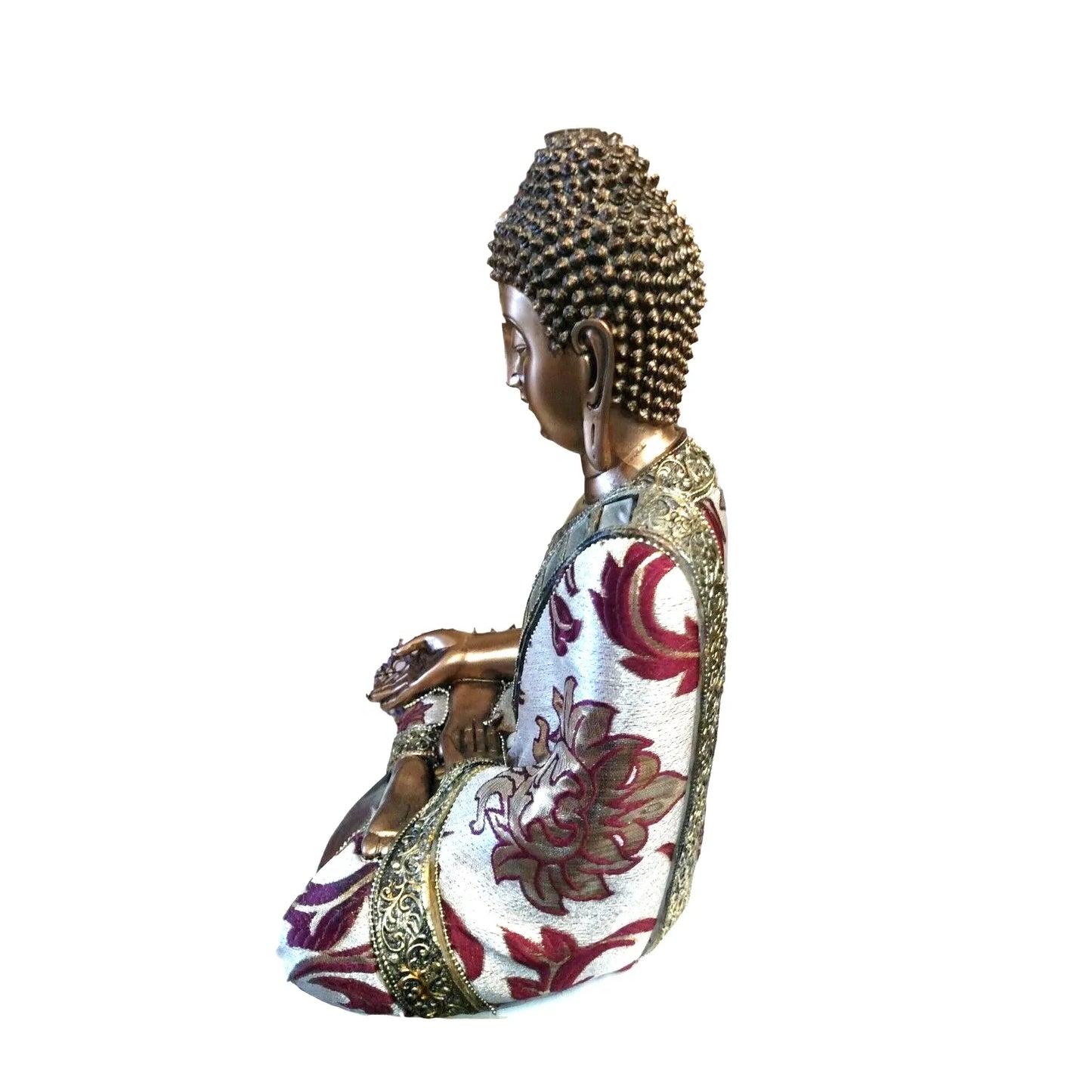 Peaceful Intentions Buddha Draped in Fabric Robe