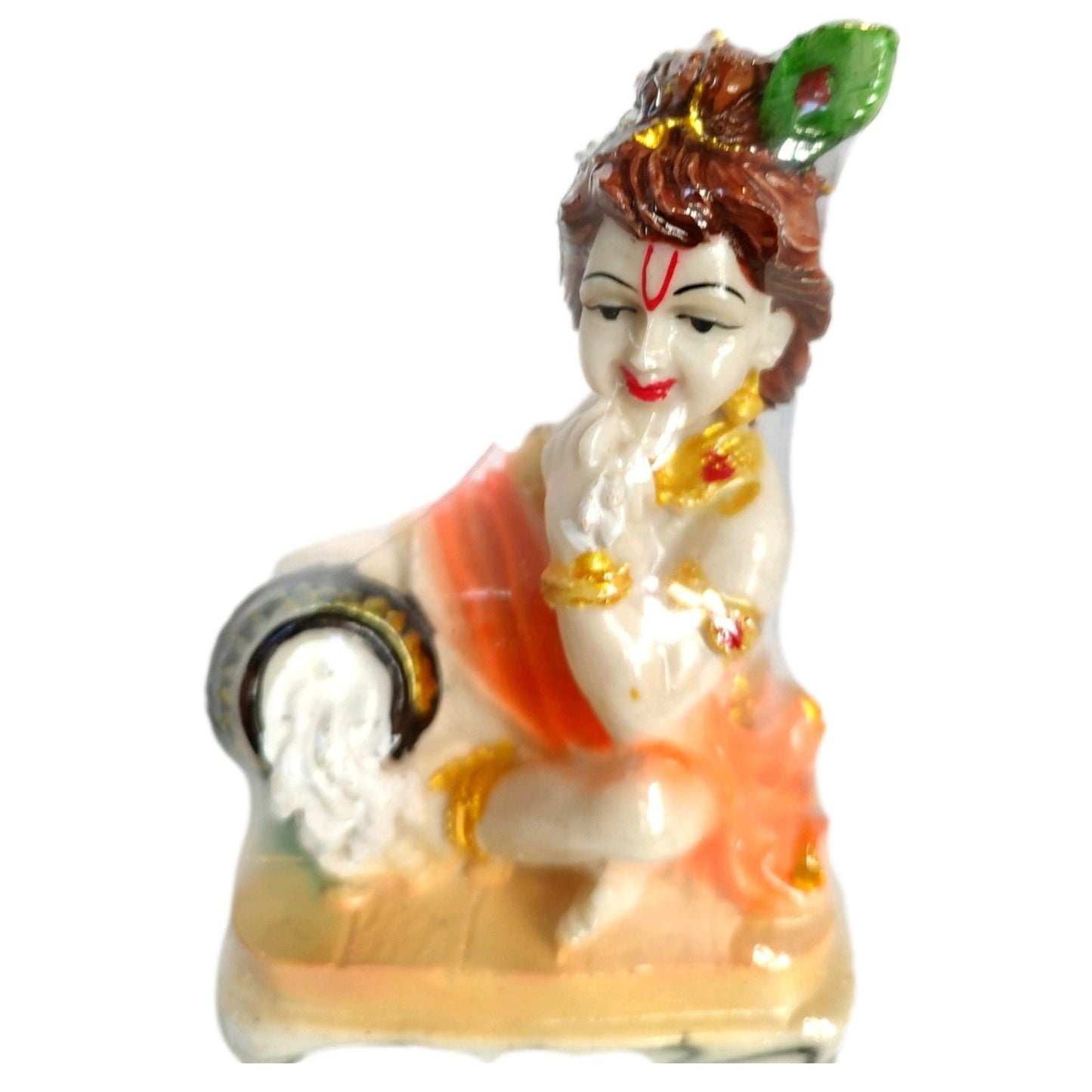 Baby Krishna Stealing Butter Resin Statue