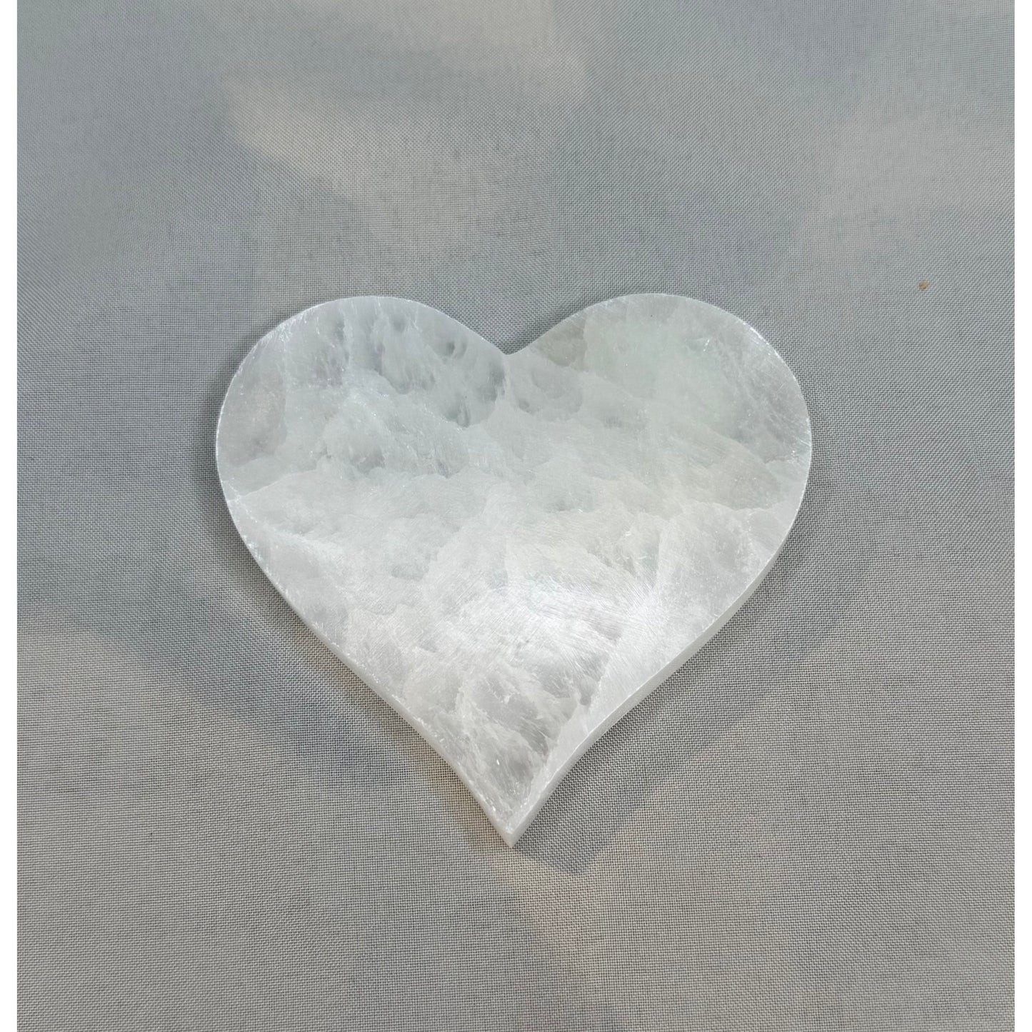 Carved Selenite Hearts