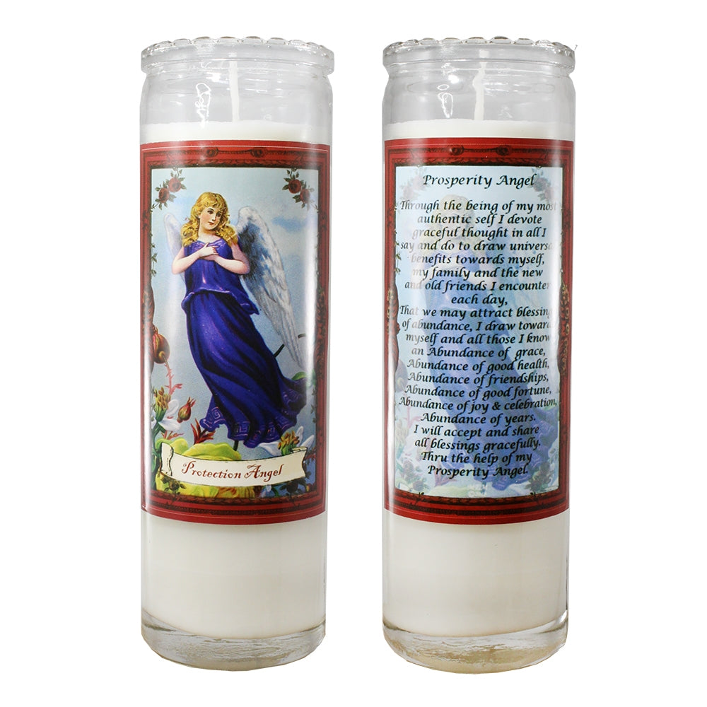 Angel Jar Candles with Prayer