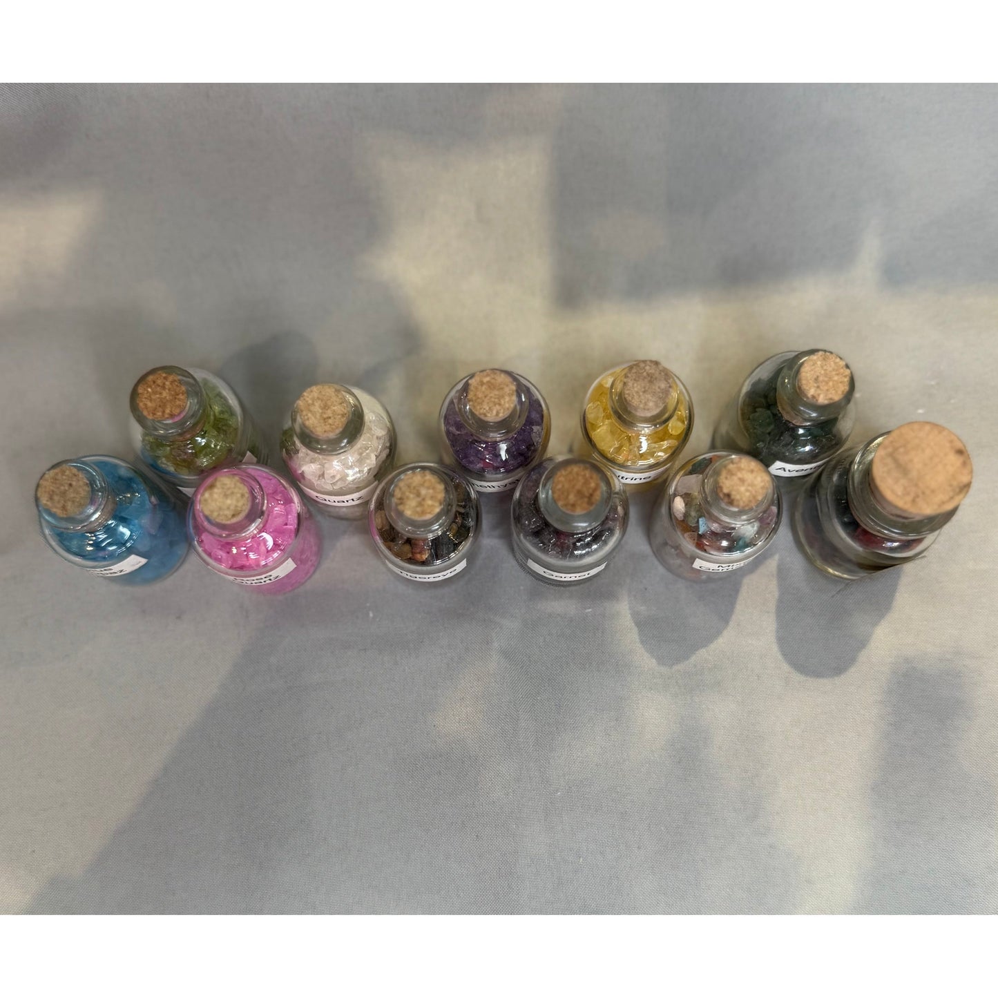 Crystals Gemstone Bottles