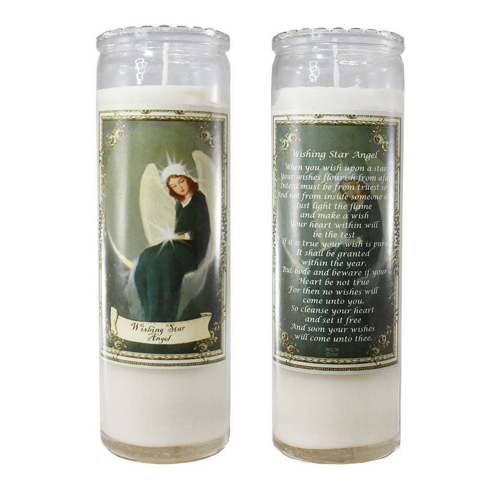 Angel Jar Candles with Prayer