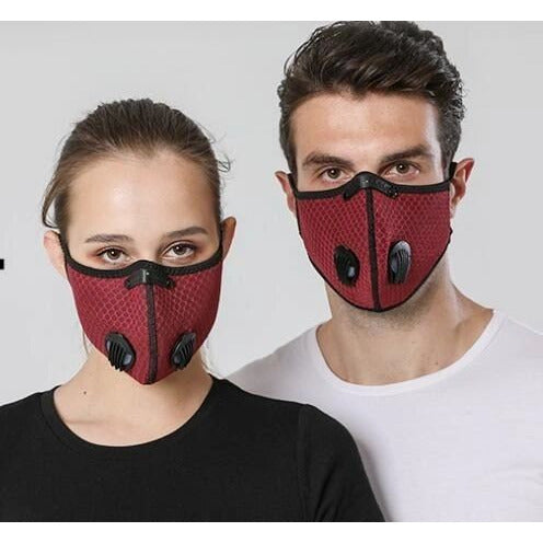 Washable and Reusable Sport Shield Exhalation Valve Mask With Velcro Closure