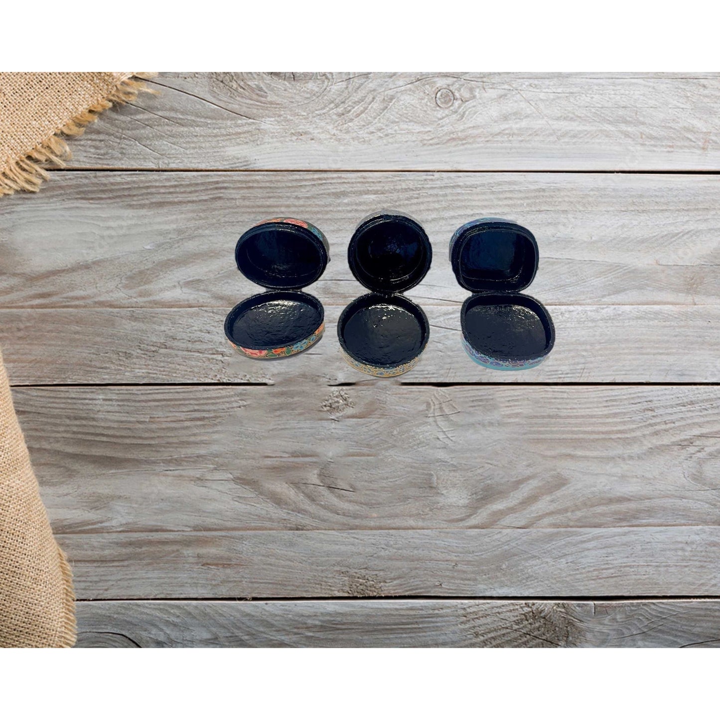 Paper Mache' box - Hand Painted - Hand Made