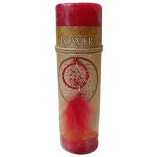 Power Pillar Candle with Dream Catcher Pendant/Necklace