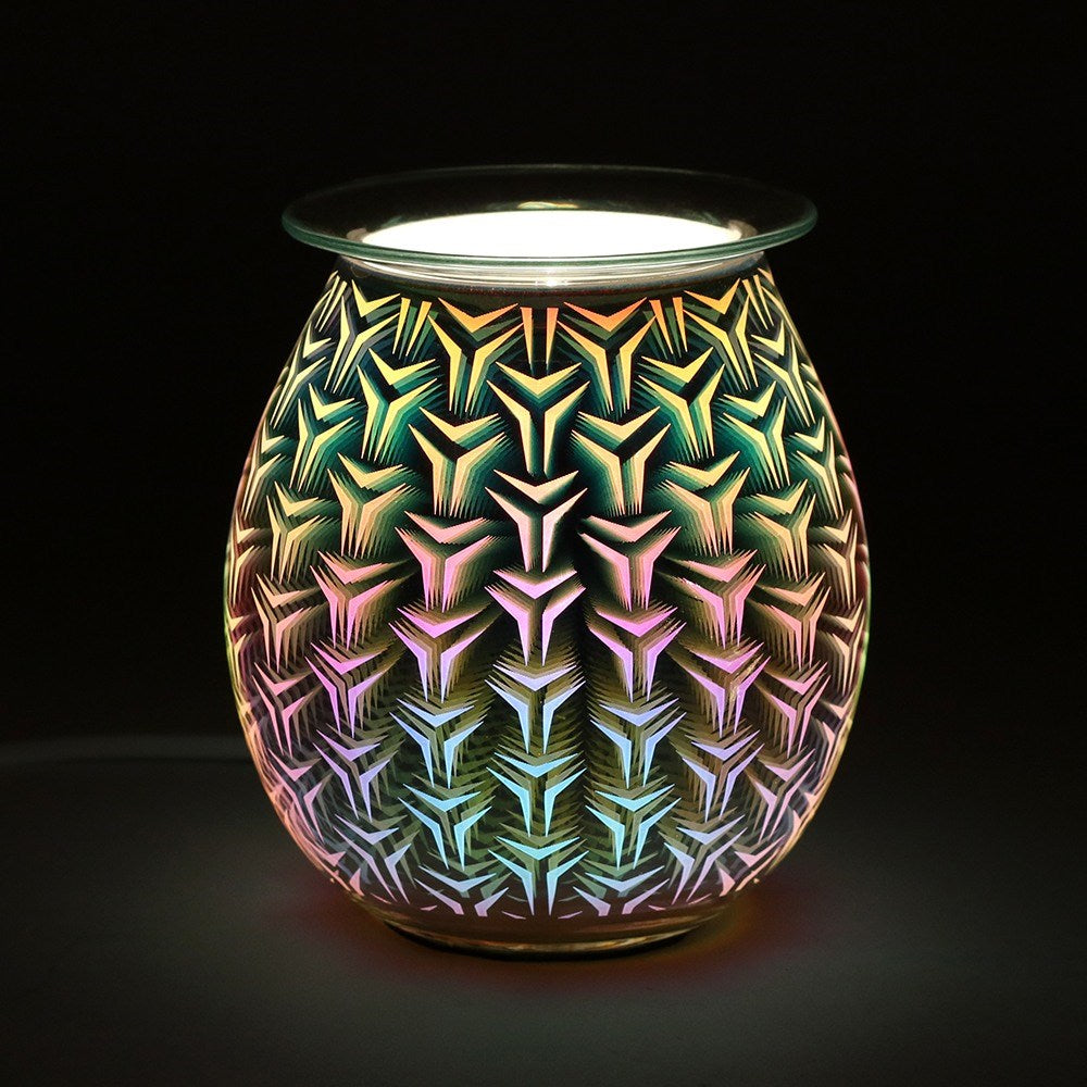 3D Geometric Flower Electric Oil Burner