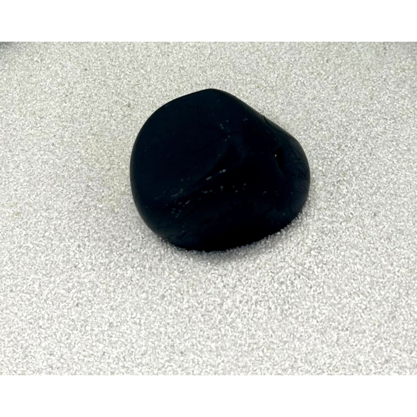 Black Tourmaline Matte Tumbled Stone