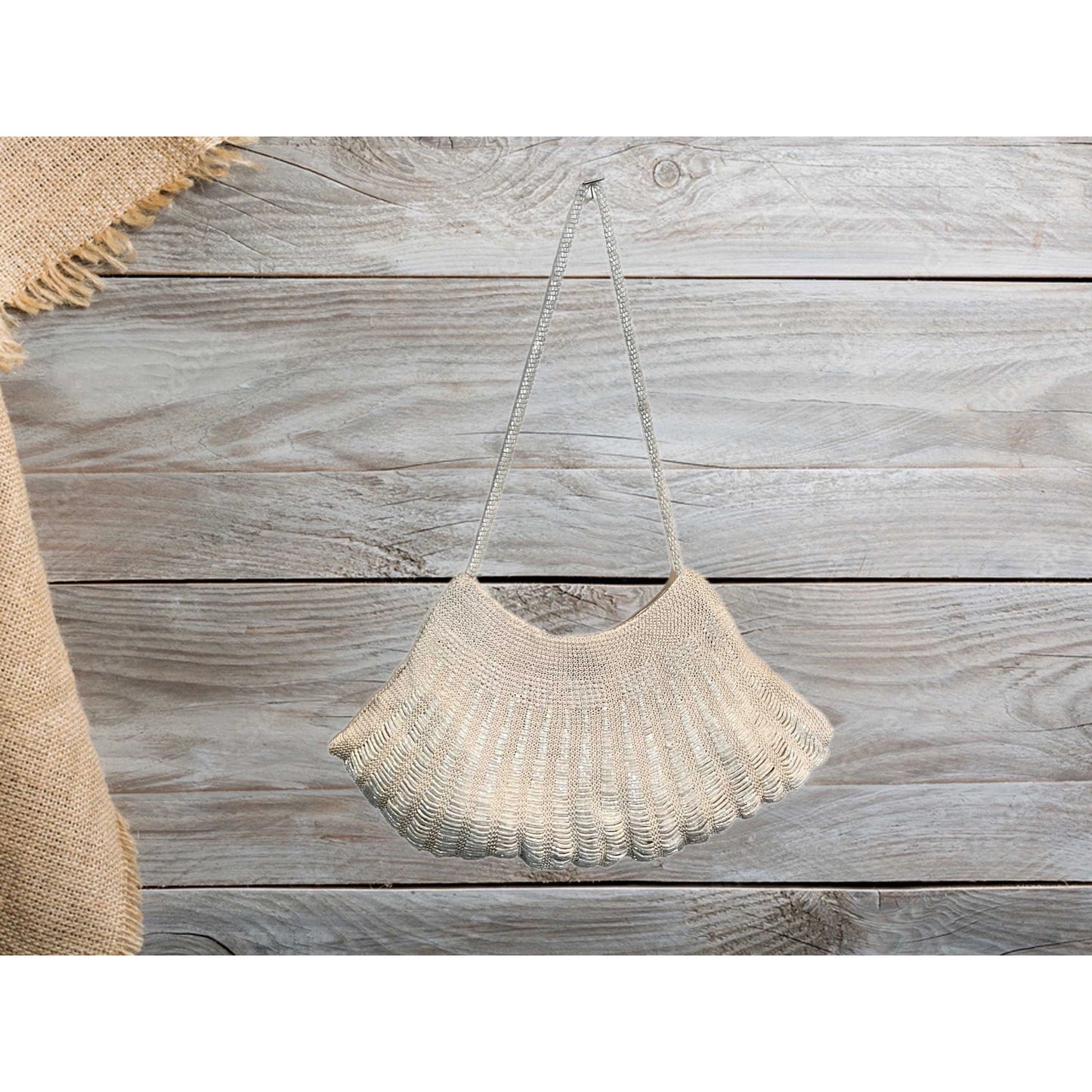 Crochet Seed Bead Purse - Hand Made