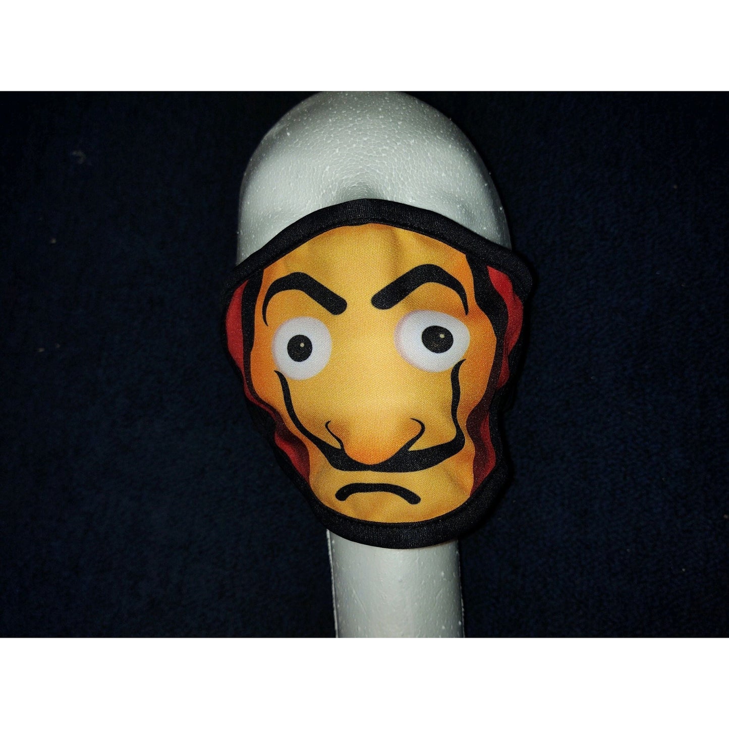 Washable and Reusable Retro Face With Mustache Design Mask