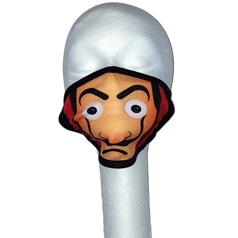Washable and Reusable Retro Face With Mustache Design Mask