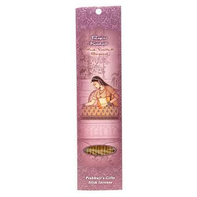 Ragini Kachaili Incense Sticks - Musk, Vanilla & Bergamot