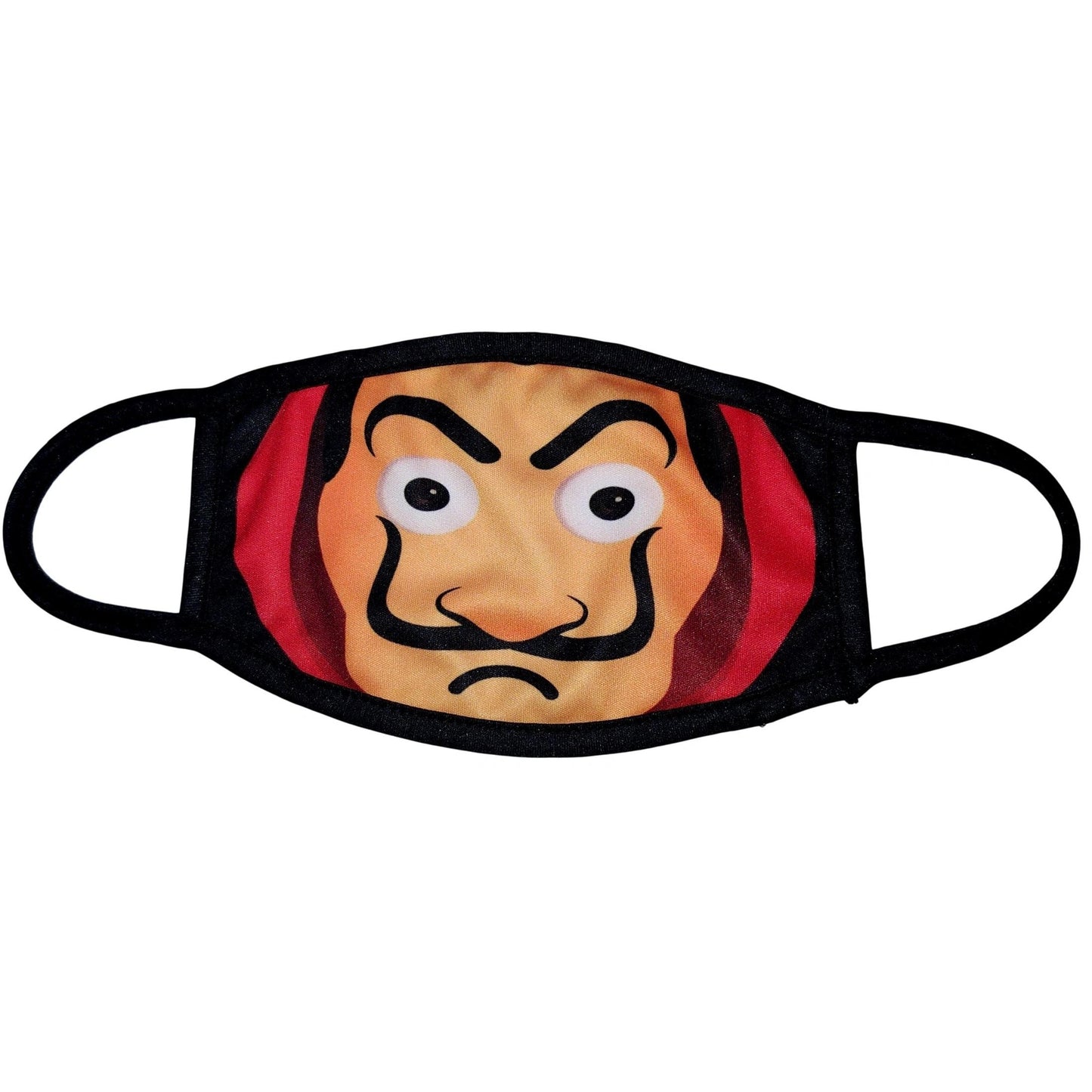 Washable and Reusable Retro Face With Mustache Design Mask