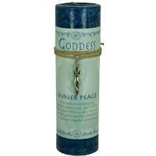 Goddess Pillar Candle & Pendant/Necklace - Inner Peace
