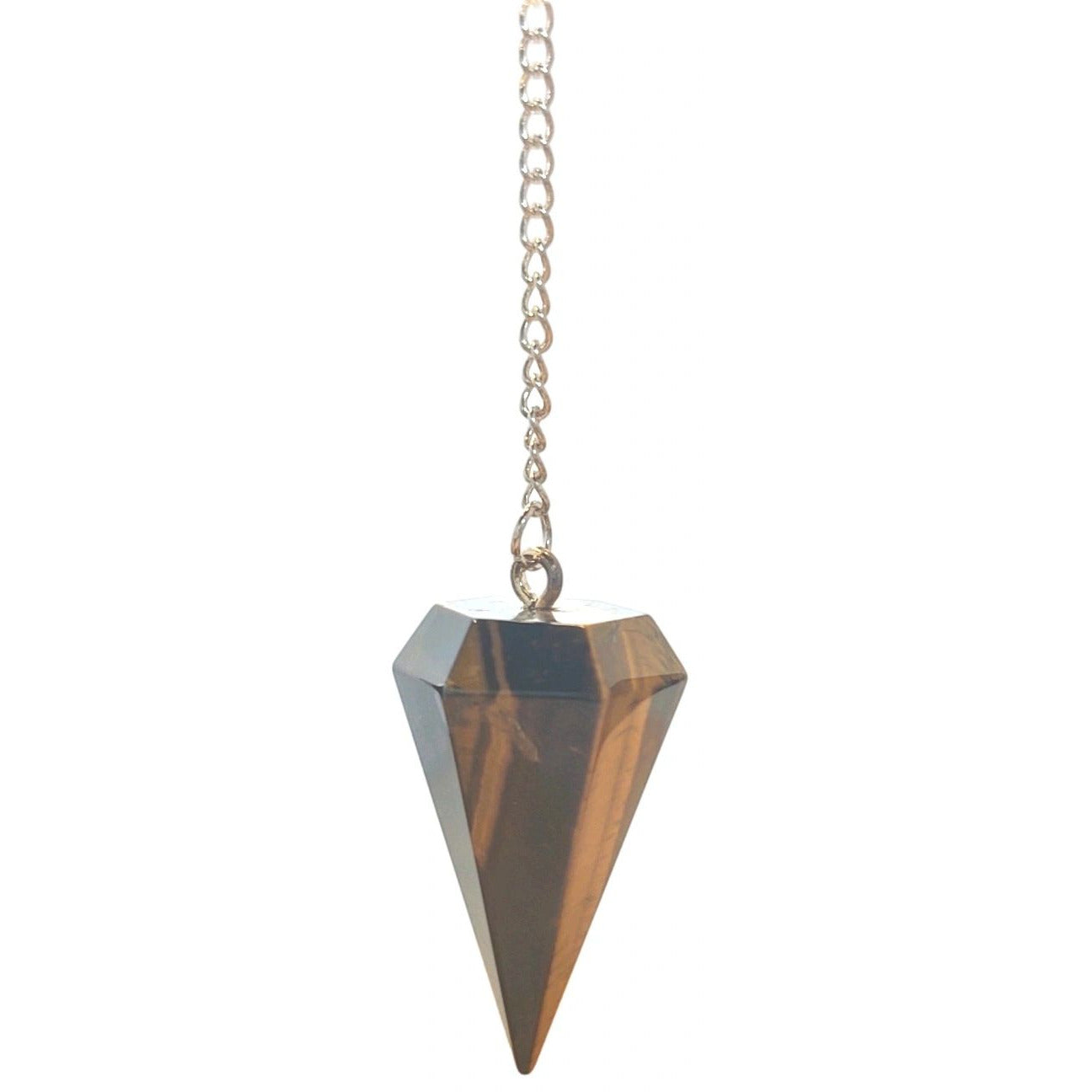 6 Sided Tigers Eye Pendulum