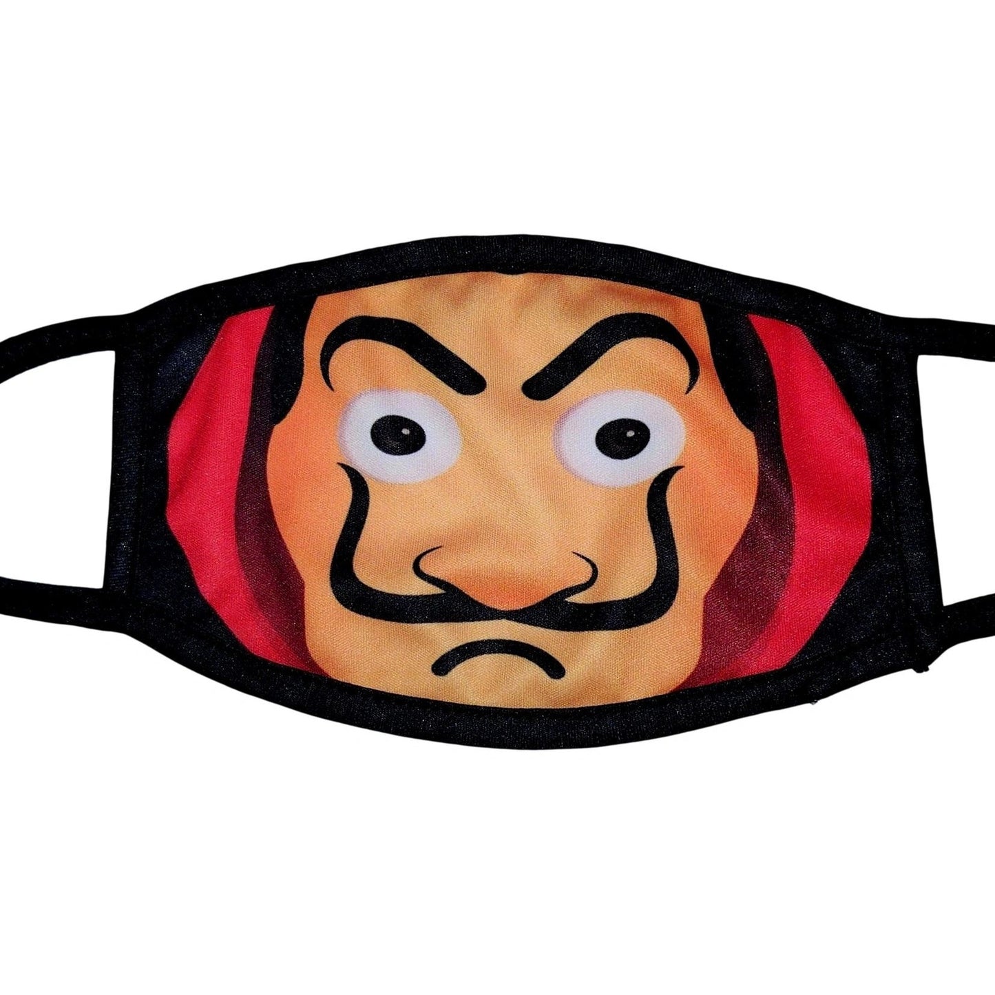 Washable and Reusable Retro Face With Mustache Design Mask