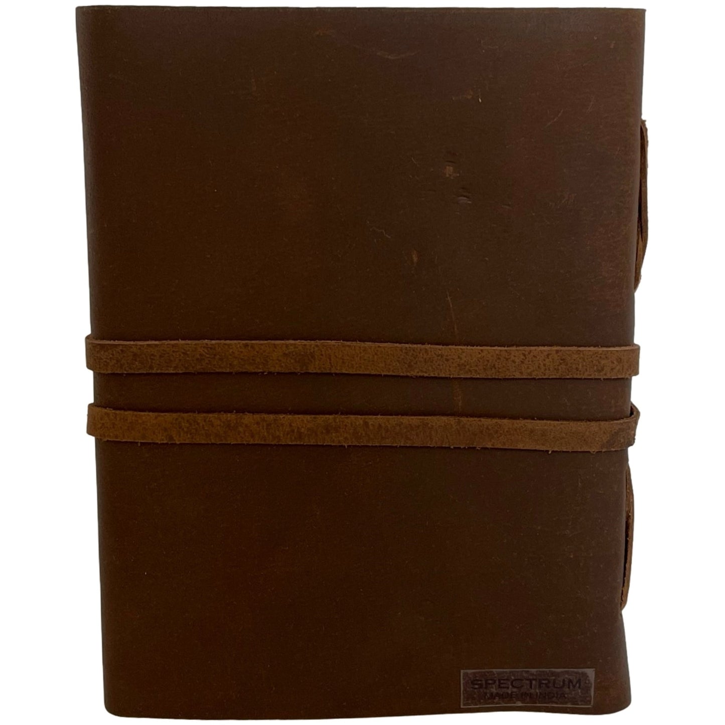100% Leather Journal with Strap Closure and Heart Skeleton Key Decoration
