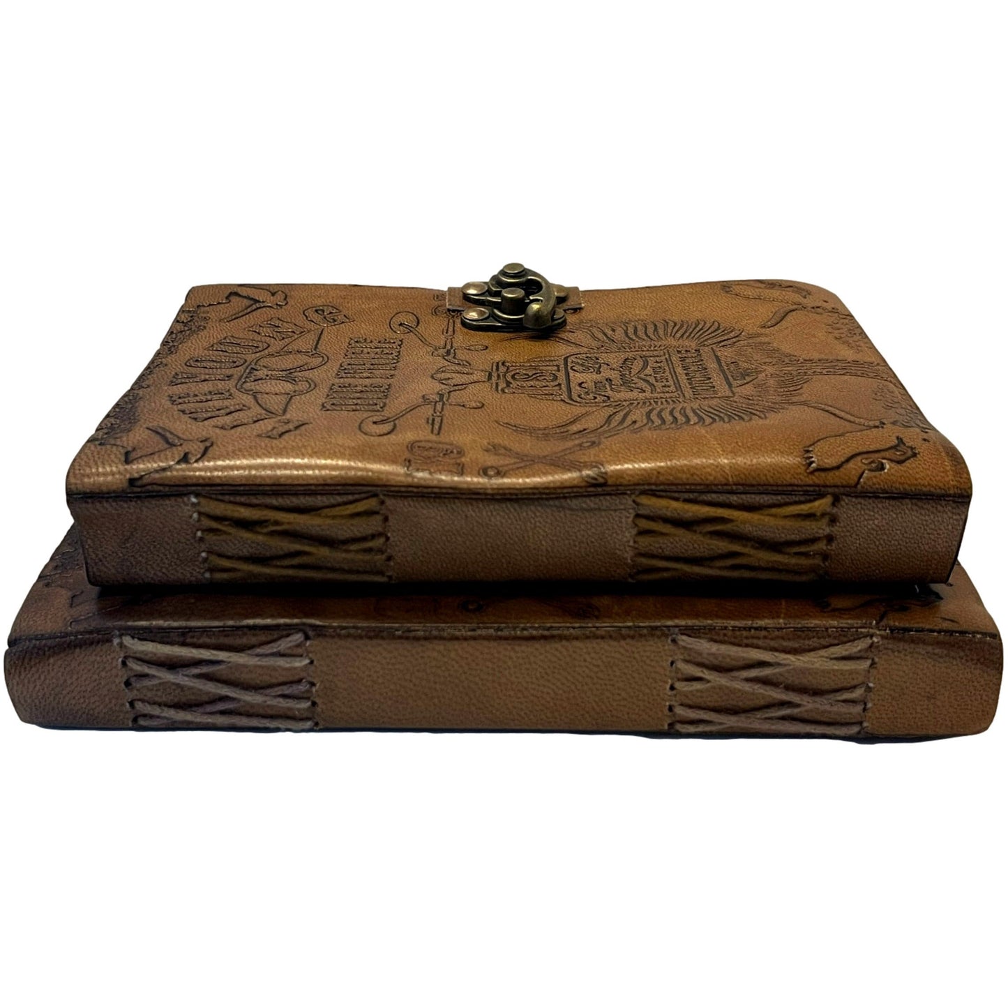 100% Leather Motorcycle Journal with Clasp