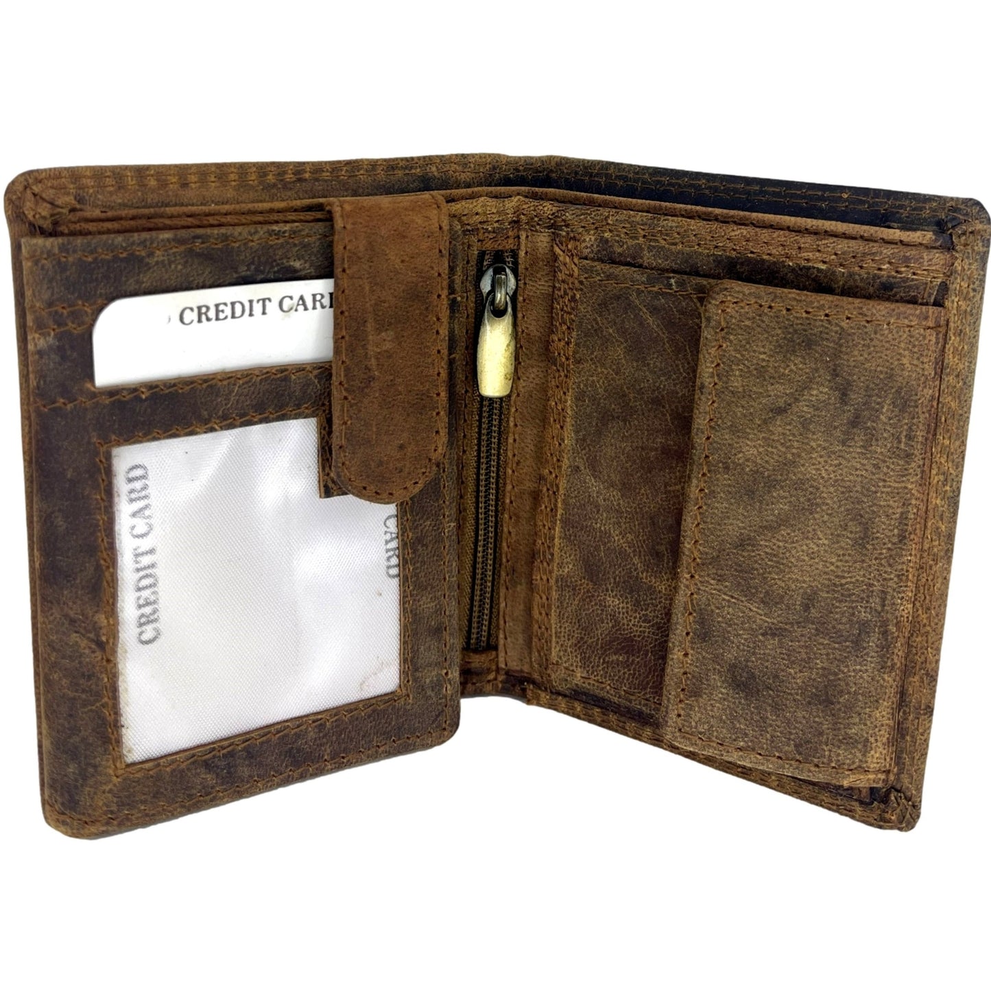 Genuine Leather Washed Wallet