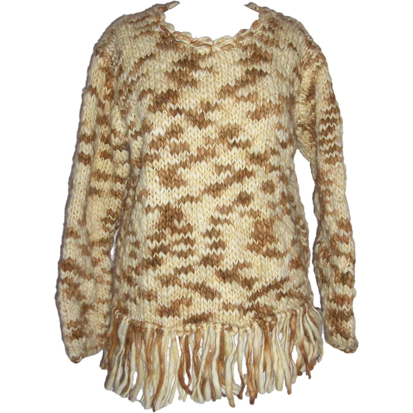 Adini Dyed Crochet Bulky Sweater