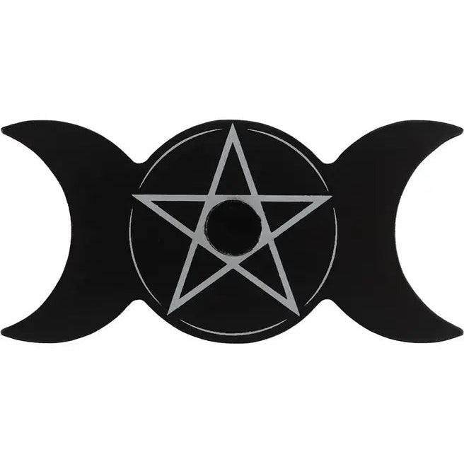 Triple Moon Spell Candle Holder