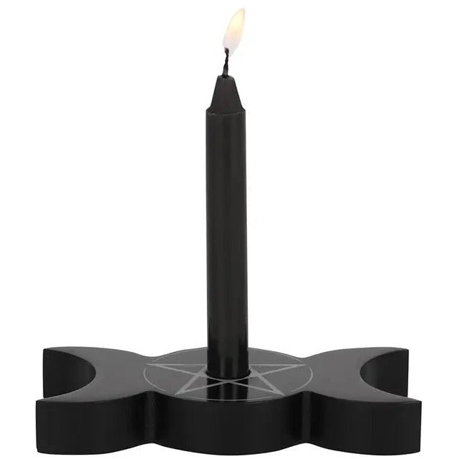 Triple Moon Spell Candle Holder
