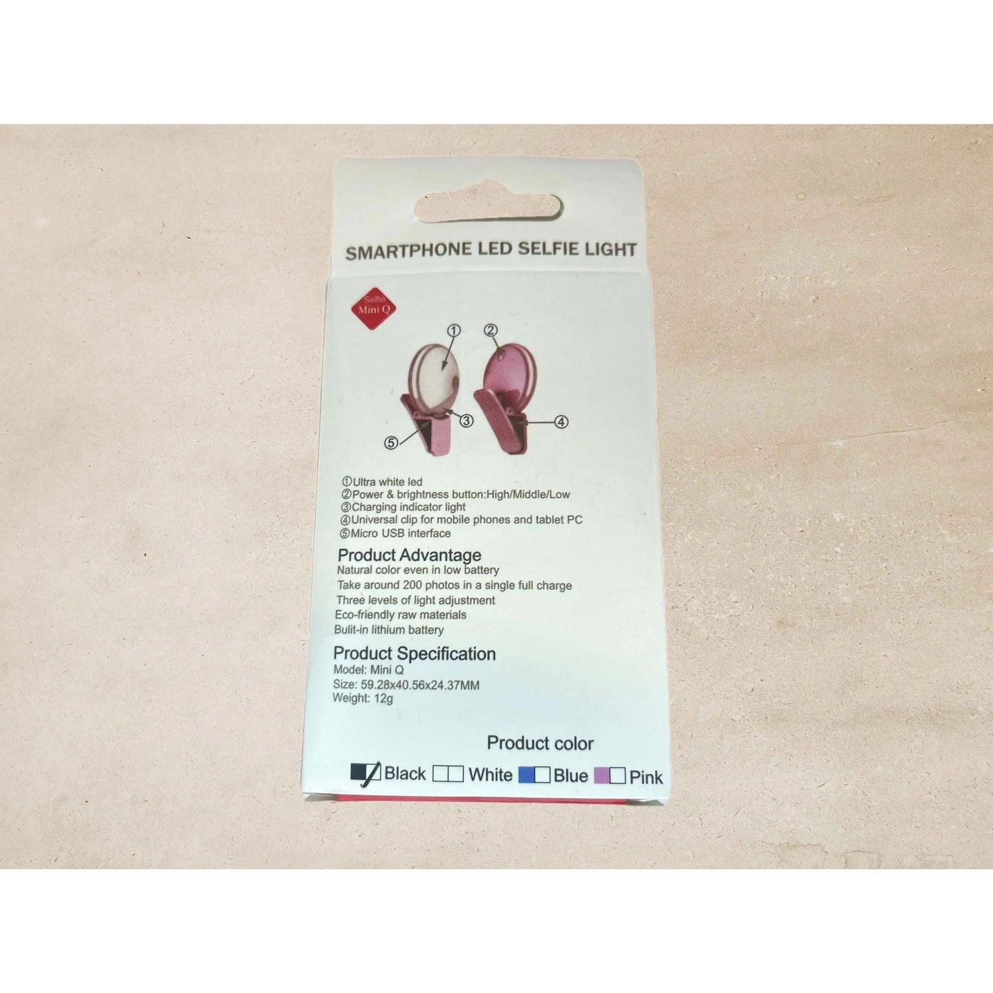 Clip-on Chargeable Selfie Light