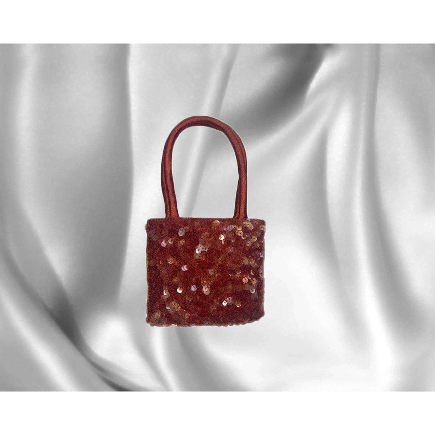 Satin & Sequins Hand Bag