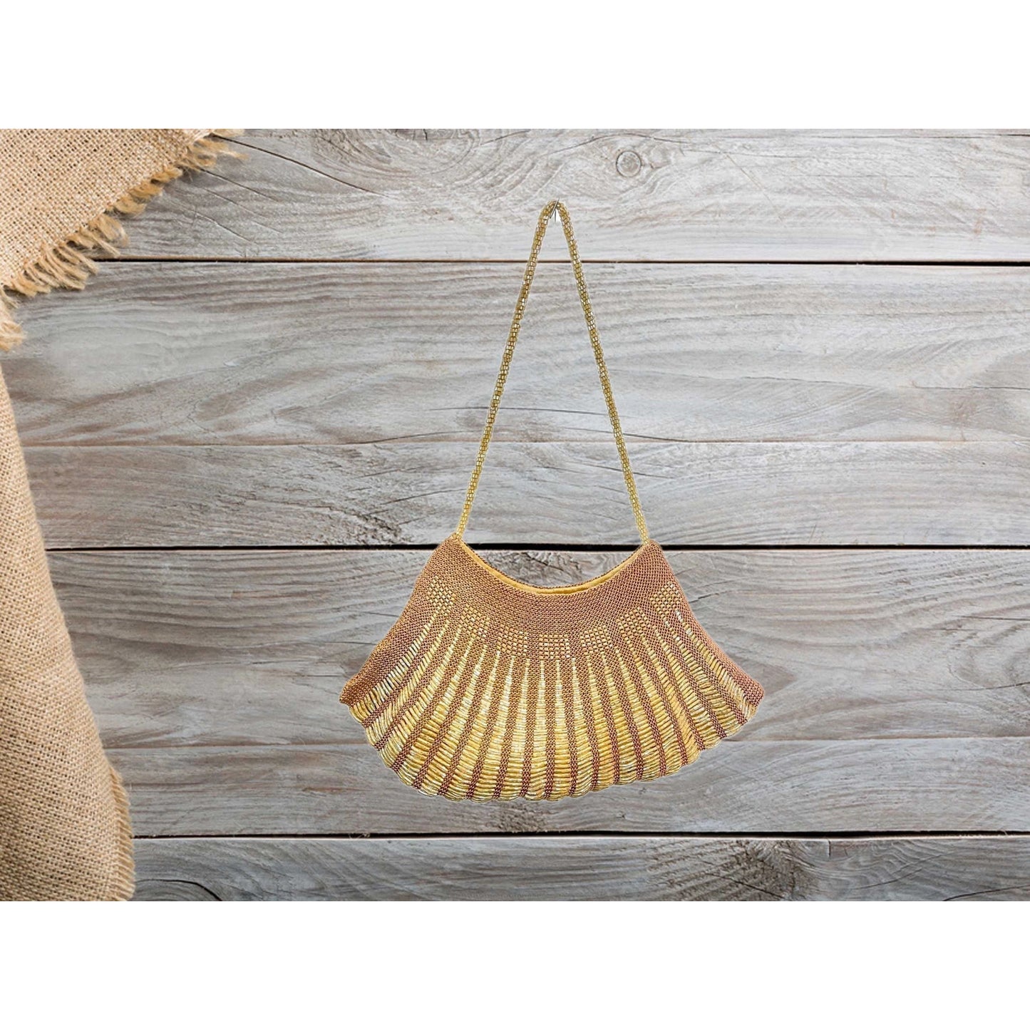 Crochet Seed Bead Purse - Hand Made