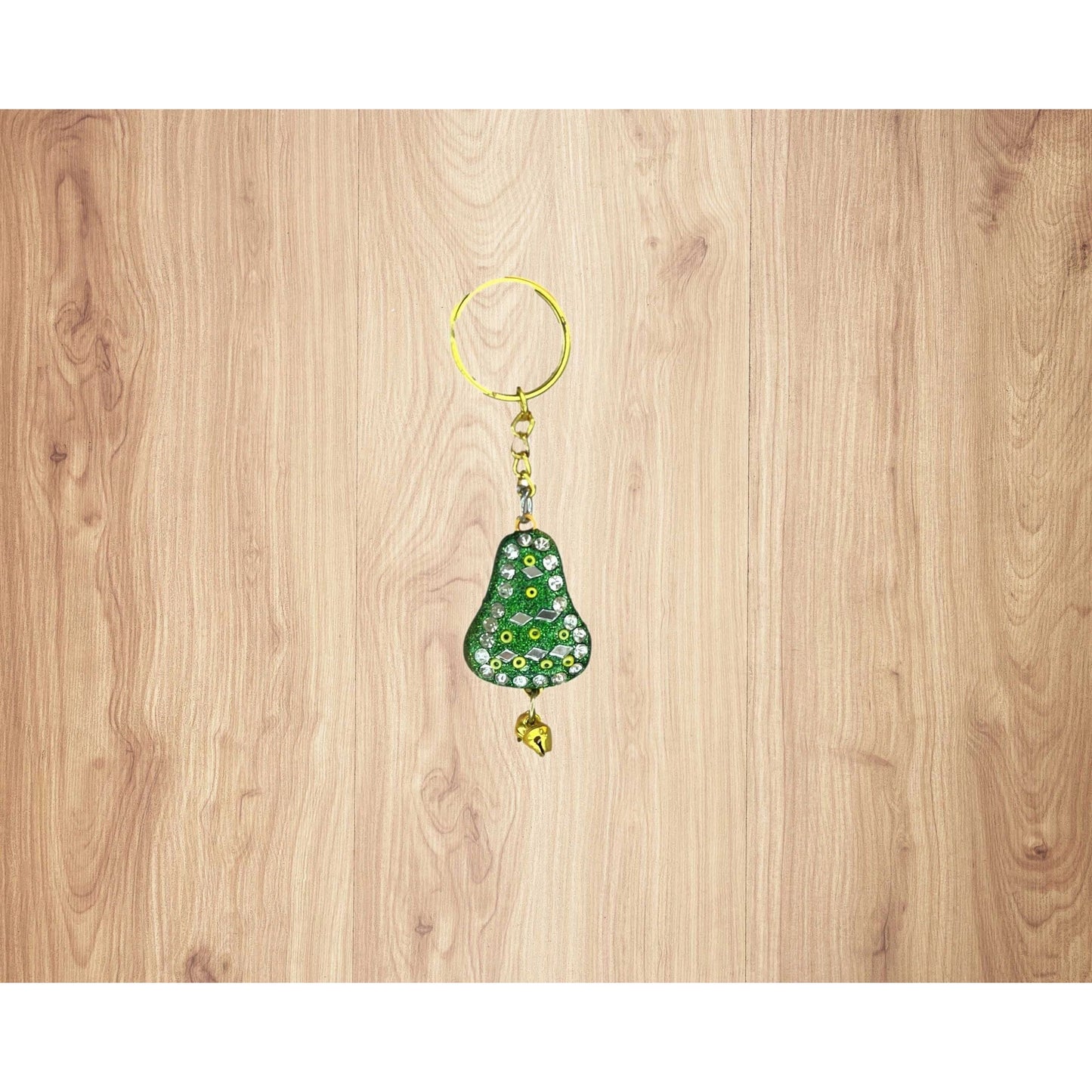 Handmade Rajasthani Bell Shaped Key Chain with Bells