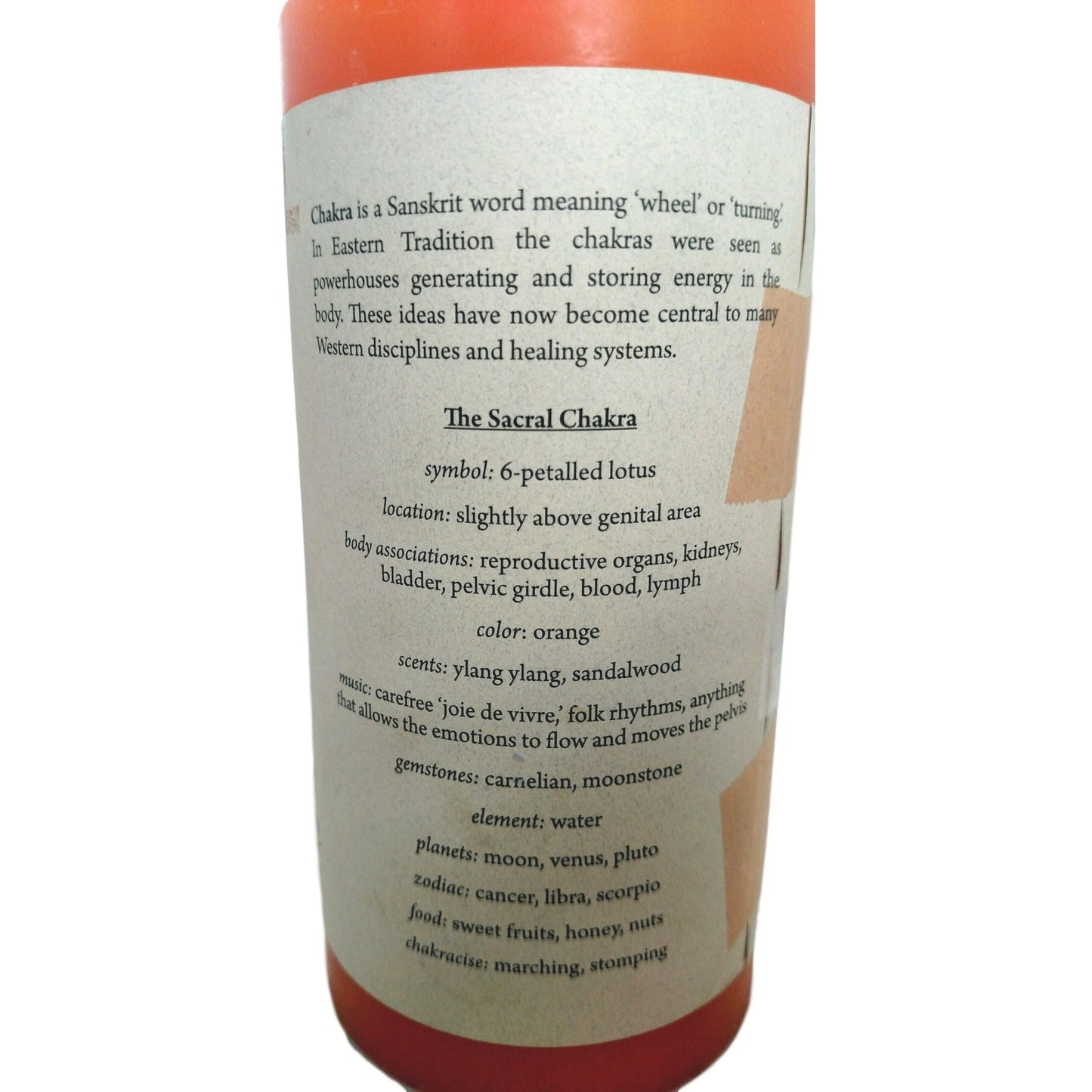 Sacral Chakra Candle