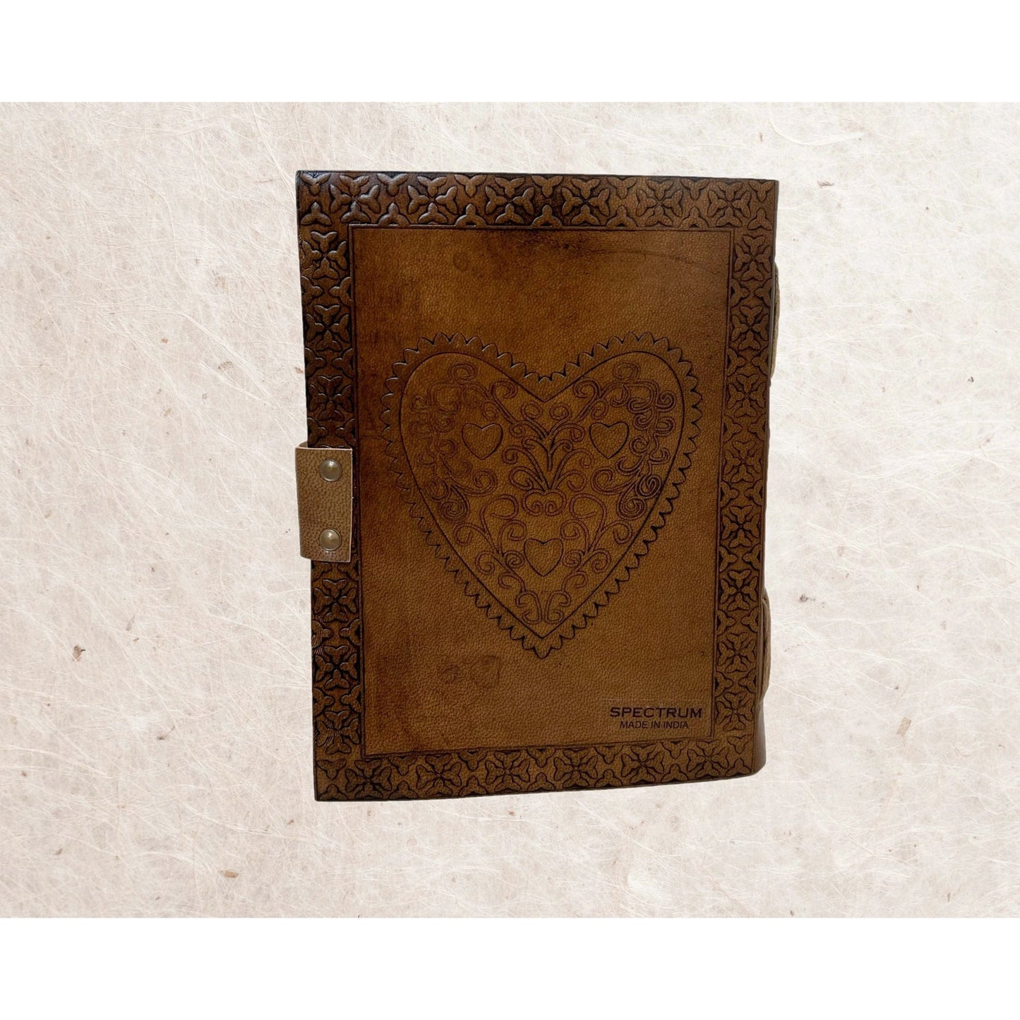 Owl Leather Journal with Metal Closure