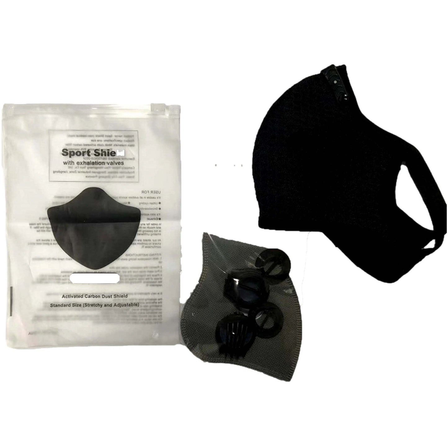 Washable and Reusable Sport Valve Mask With Velcro Closure