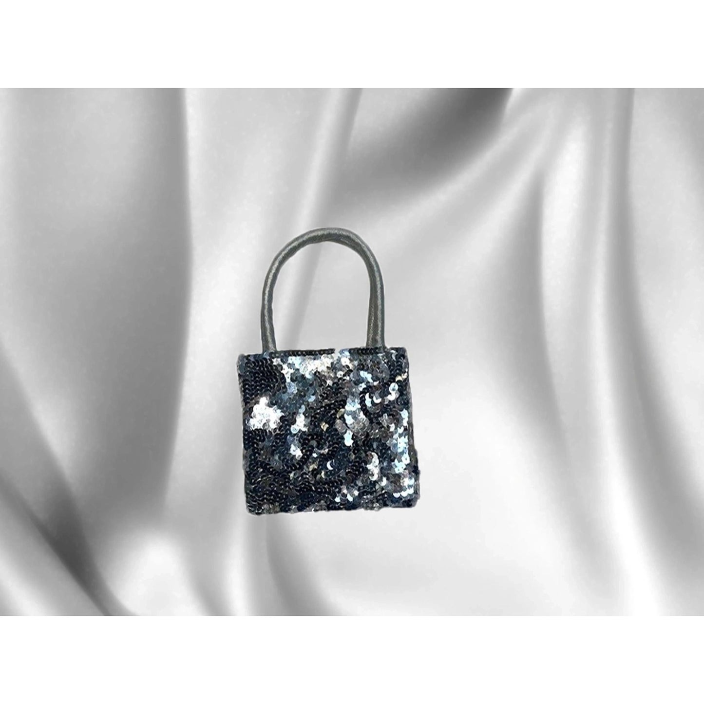 Satin & Sequins Hand Bag