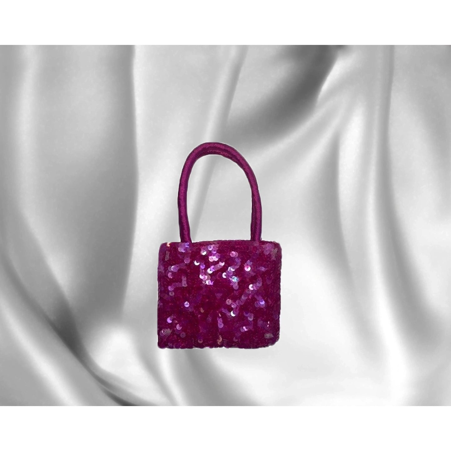Satin & Sequins Hand Bag