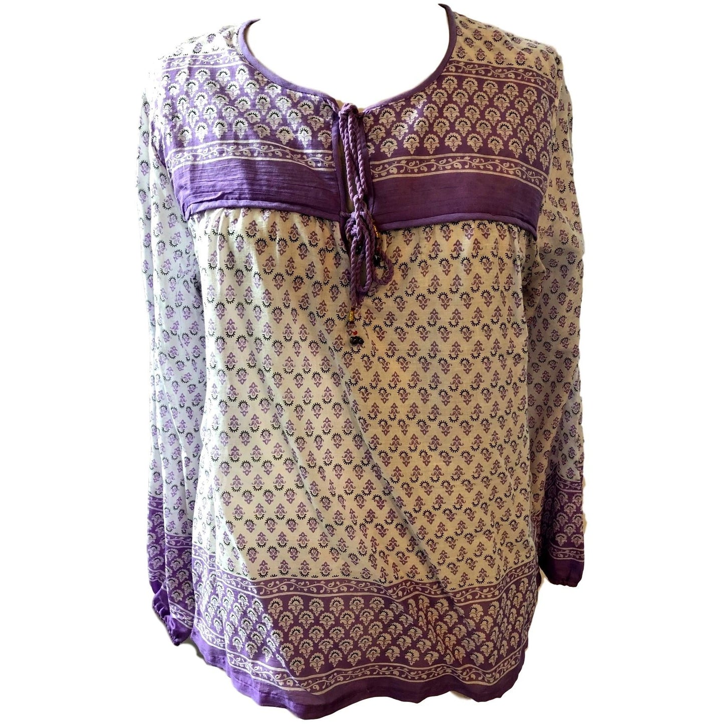 100 % Cotton Long Sleeve Printed Kurta