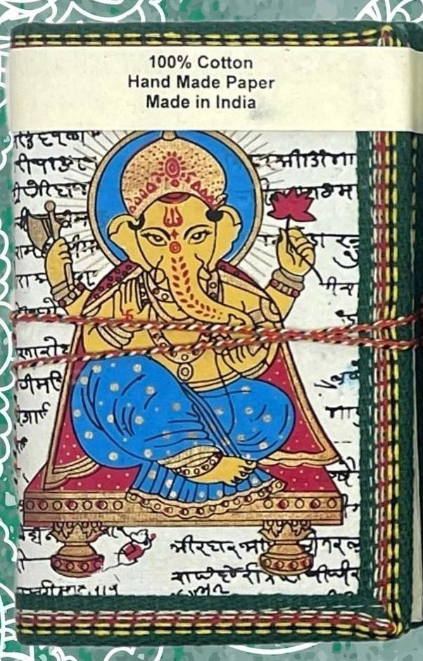 Handmade Ganesh Cloth Journal