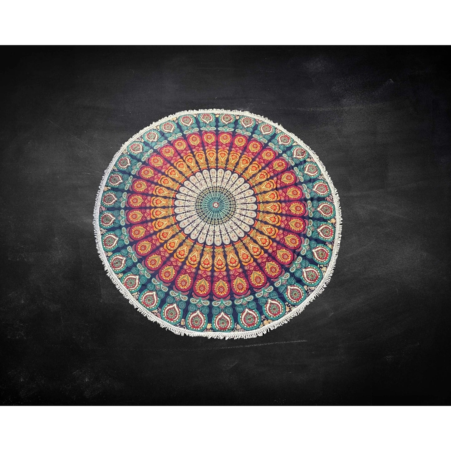 72" Circle Mandala 100% Cotton Tapestry