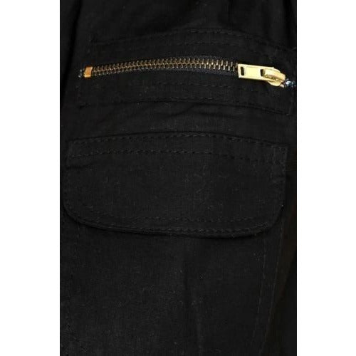 100% Cotton Fitted Sleeveless Black Zipper Dress