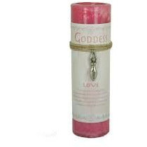 Goddess Pillar Candle & Pendant/Necklace - Love
