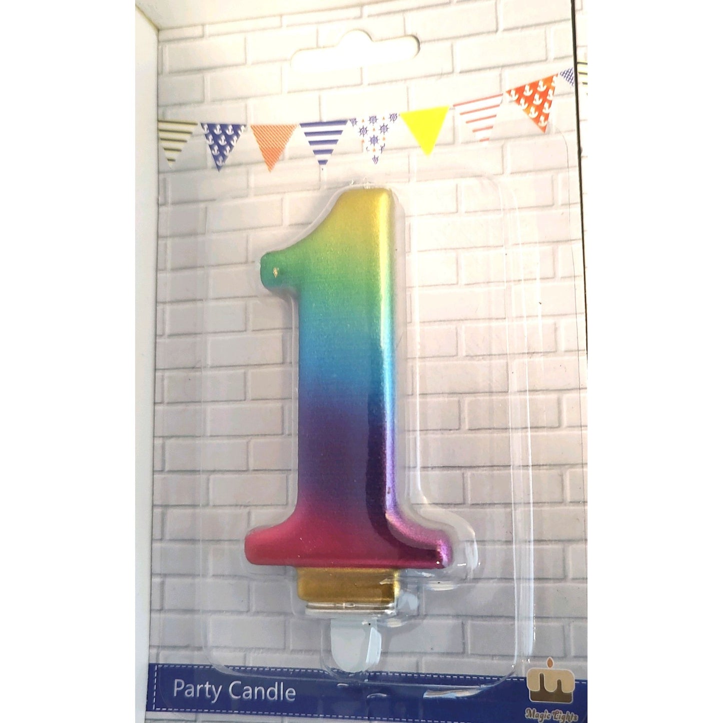 Colorful Unique Rainbow Ombre Candle