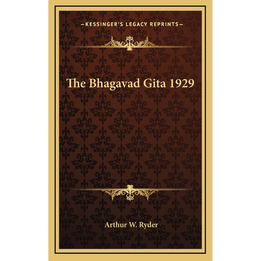 The Bhagavad Gita 1929 ~ Paperback