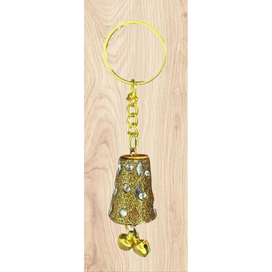 Handmade Rajasthani Bell Keychain - Assorted Colors