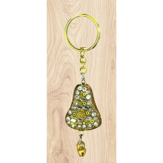 Handmade Rajasthani Bell Shaped Key Chain with Bells