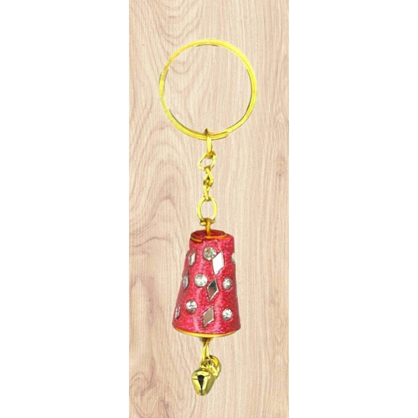 Handmade Rajasthani Bell Keychain - Assorted Colors