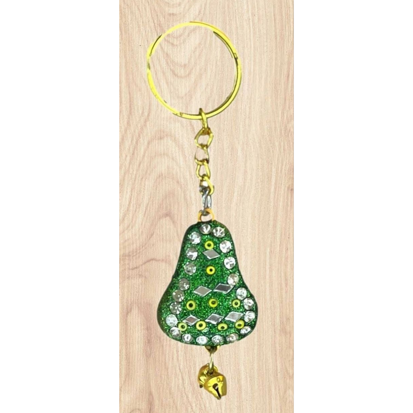 Handmade Rajasthani Bell Shaped Key Chain with Bells